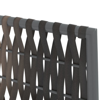 Set Pranzo da Giardino 9 pz con Cuscini in Polyrattan e Acciaio - homemem39