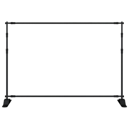 Supporti per Fondali 2 pz Neri 305x243 cm in Acciaio