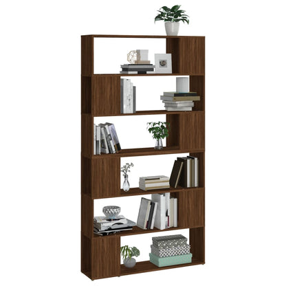 Libreria/Divisorio Rovere Marrone 100x24x188 cm