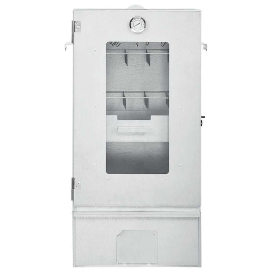 Forno Affumicatore BBQ con Tavolino in Acciaio Zincato