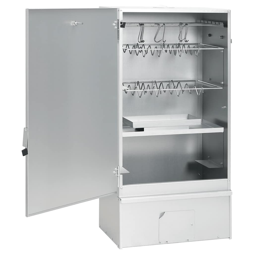 Forno Affumicatore BBQ con Tavolino in Acciaio Zincato | homemem39