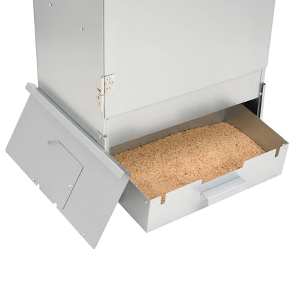 Forno Affumicatore BBQ con Tavolino in Acciaio Zincato | homemem39