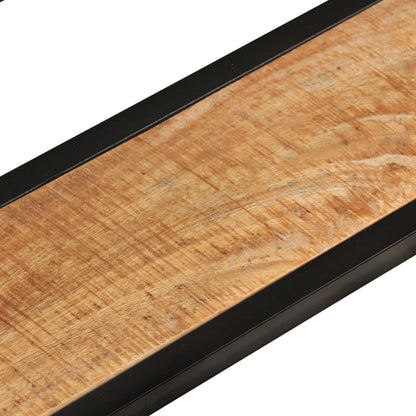 Mensole da Parete 2 pz 110x17x17cm Legno Massello Mango e Ferro | homemem39