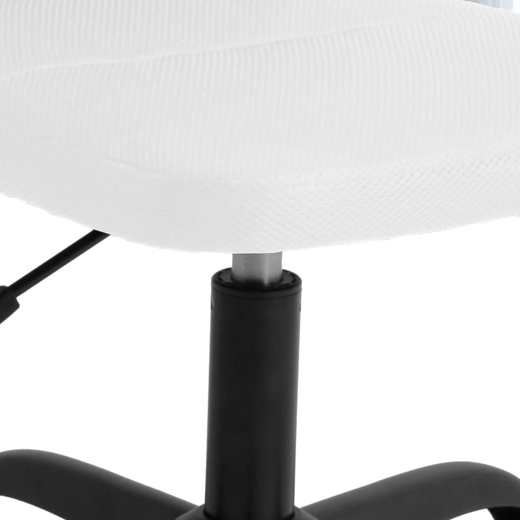Sedia da Ufficio Altezza Regolabile Bianca in Tessuto a Rete