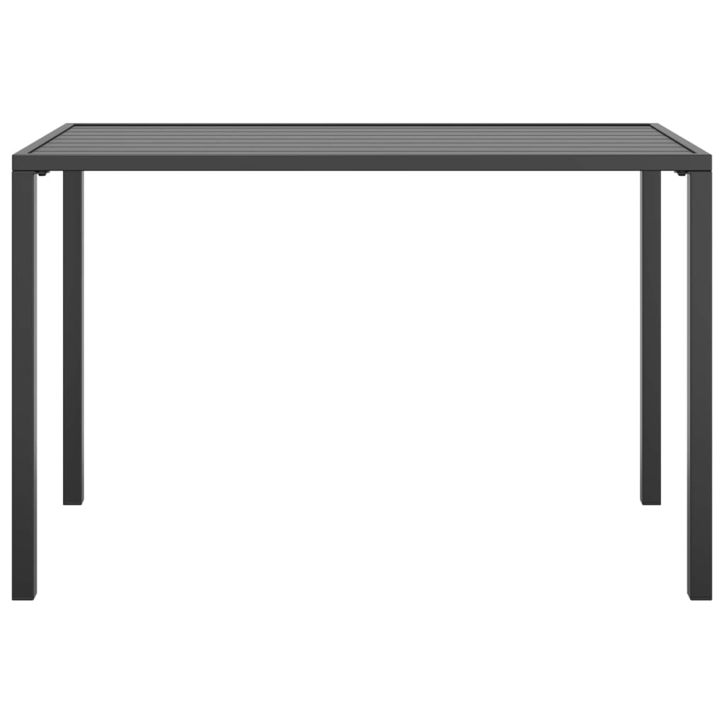 Tavolo da Pranzo da Giardino Antracite 110x54x70 cm Acciaio