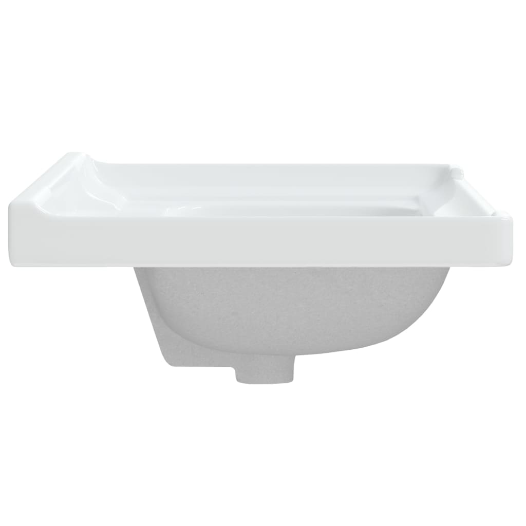 Lavandino da Bagno Bianco 61x48x23 cm Rettangolare in Ceramica - homemem39