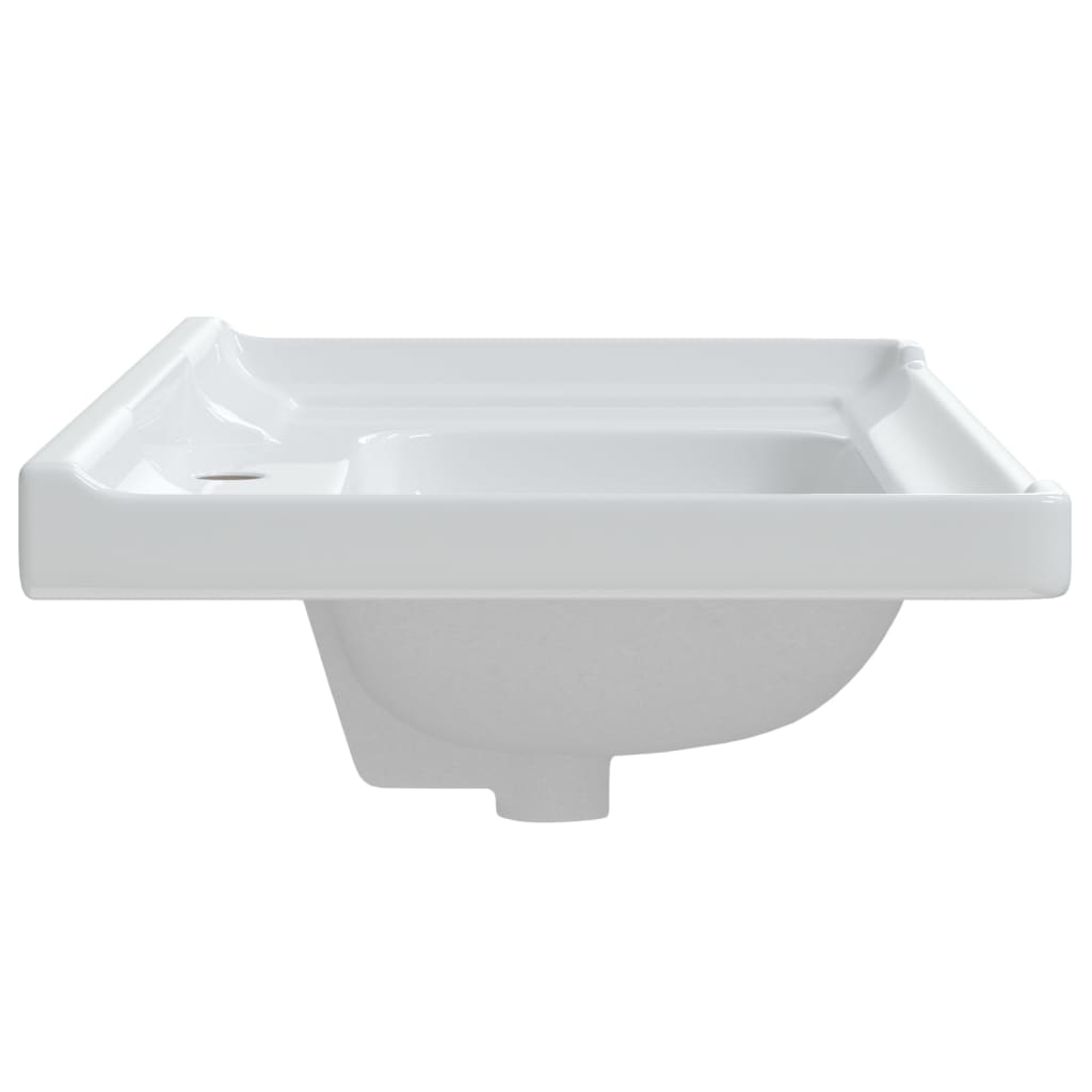 Lavandino da Bagno Bianco 91,5x48x23cm Rettangolare in Ceramica