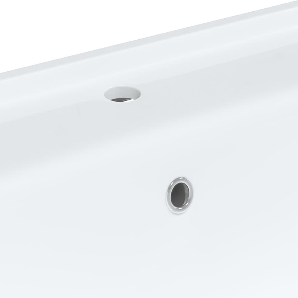 Lavandino da Bagno Bianco 71x48x19,5cm Rettangolare in Ceramica