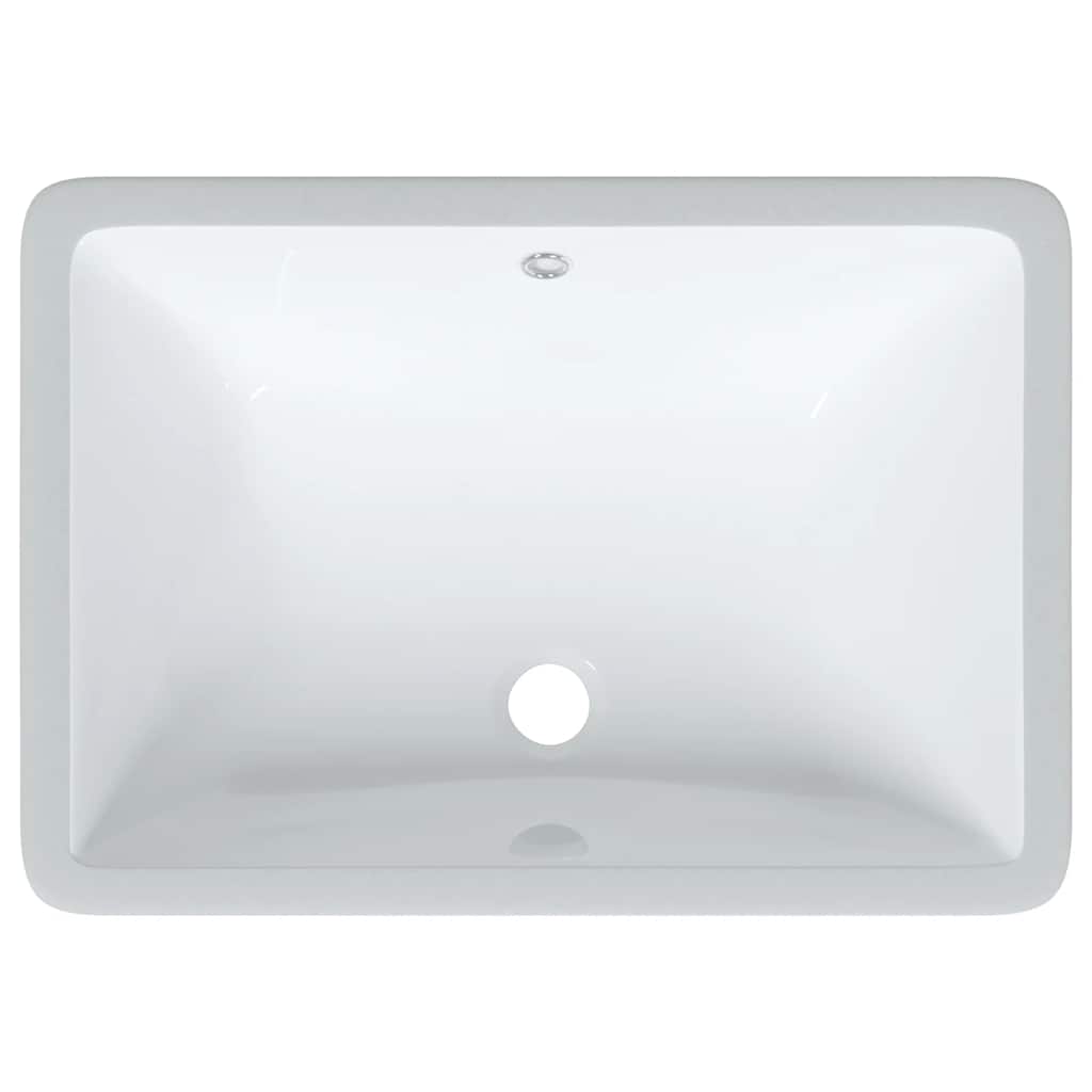 Lavandino da Bagno Bianco 55,5x37,5x19 cm Rettangolare Ceramica