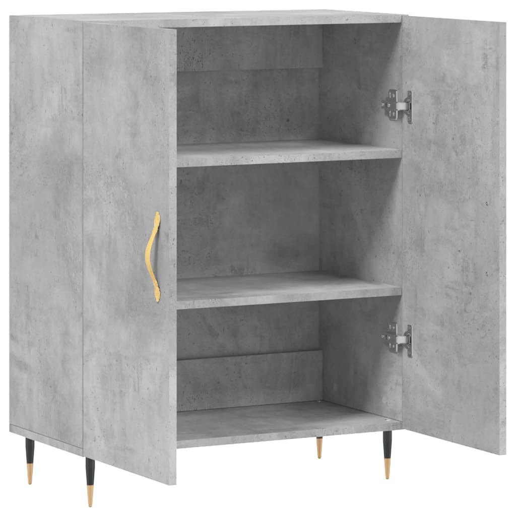 Credenza Grigio Cemento 69,5x34x90 cm in Legno Multistrato - homemem39