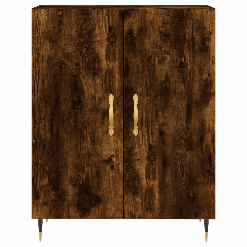 Credenza Rovere Fumo 69,5x34x90 cm in Legno Multistrato | homemem39