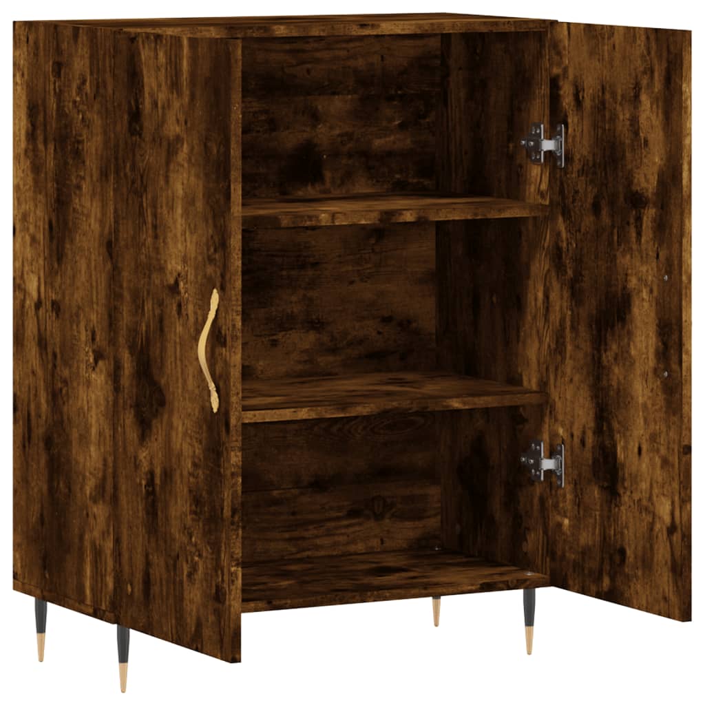 Credenza Rovere Fumo 69,5x34x90 cm in Legno Multistrato | homemem39