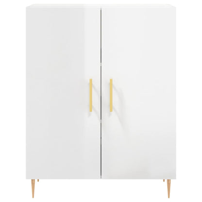 Credenza 69,5x34x90 cm in Legno Multistrato Bianco Lucido | homemem39