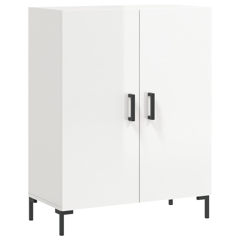 Credenza 69,5x34x90 cm in Legno Multistrato Bianco Lucido - homemem39