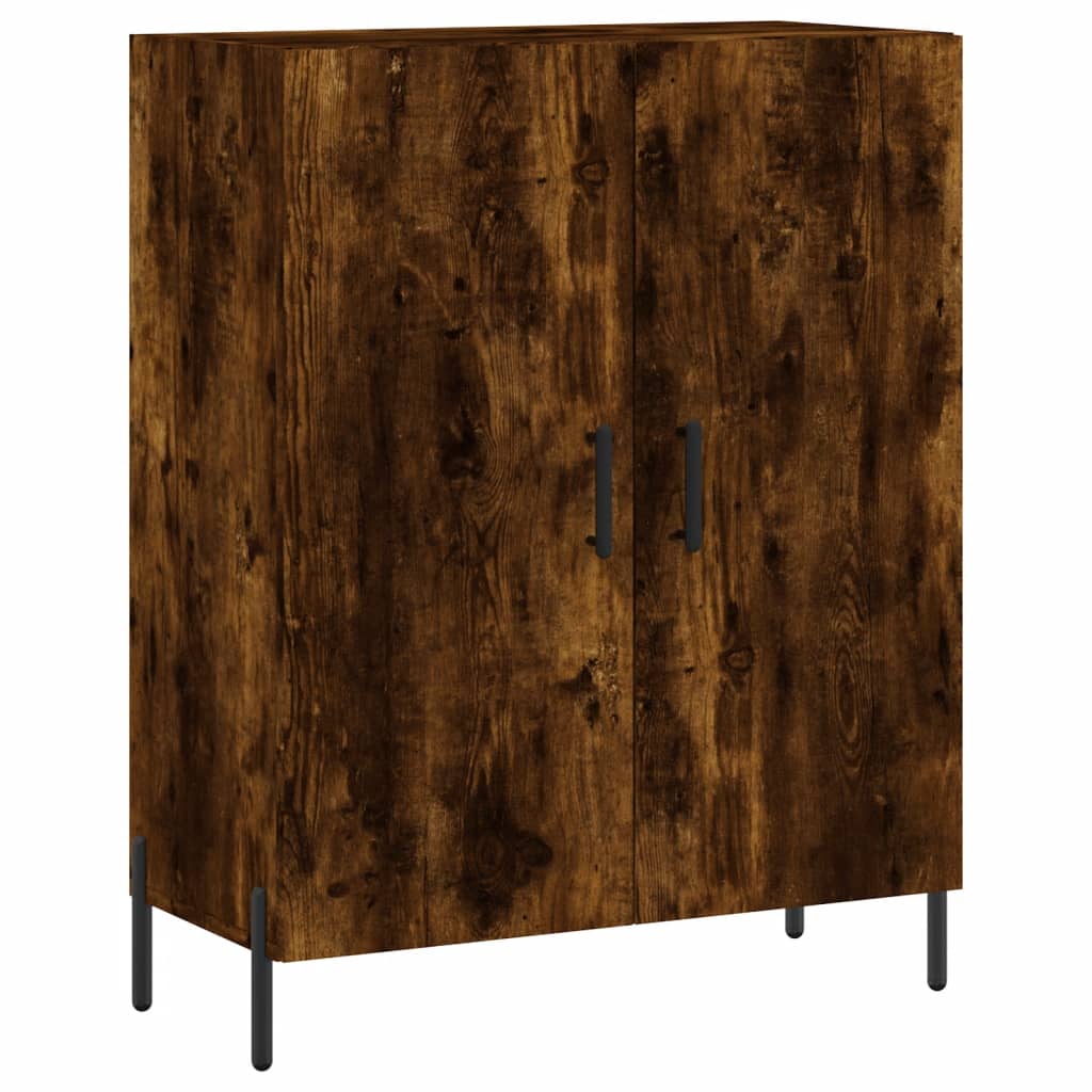 Credenza Rovere Fumo 69,5x34x90 cm in Legno Multistrato | homemem39