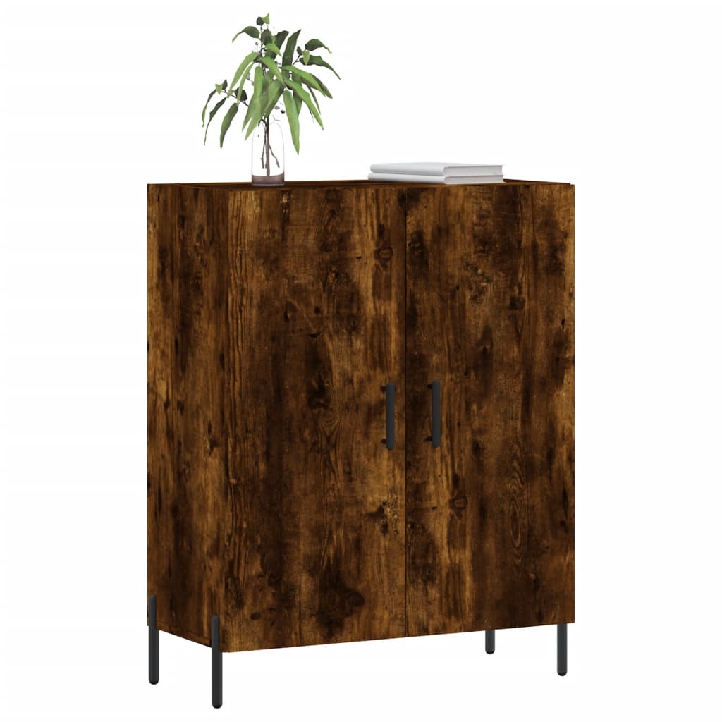 Credenza Rovere Fumo 69,5x34x90 cm in Legno Multistrato | homemem39