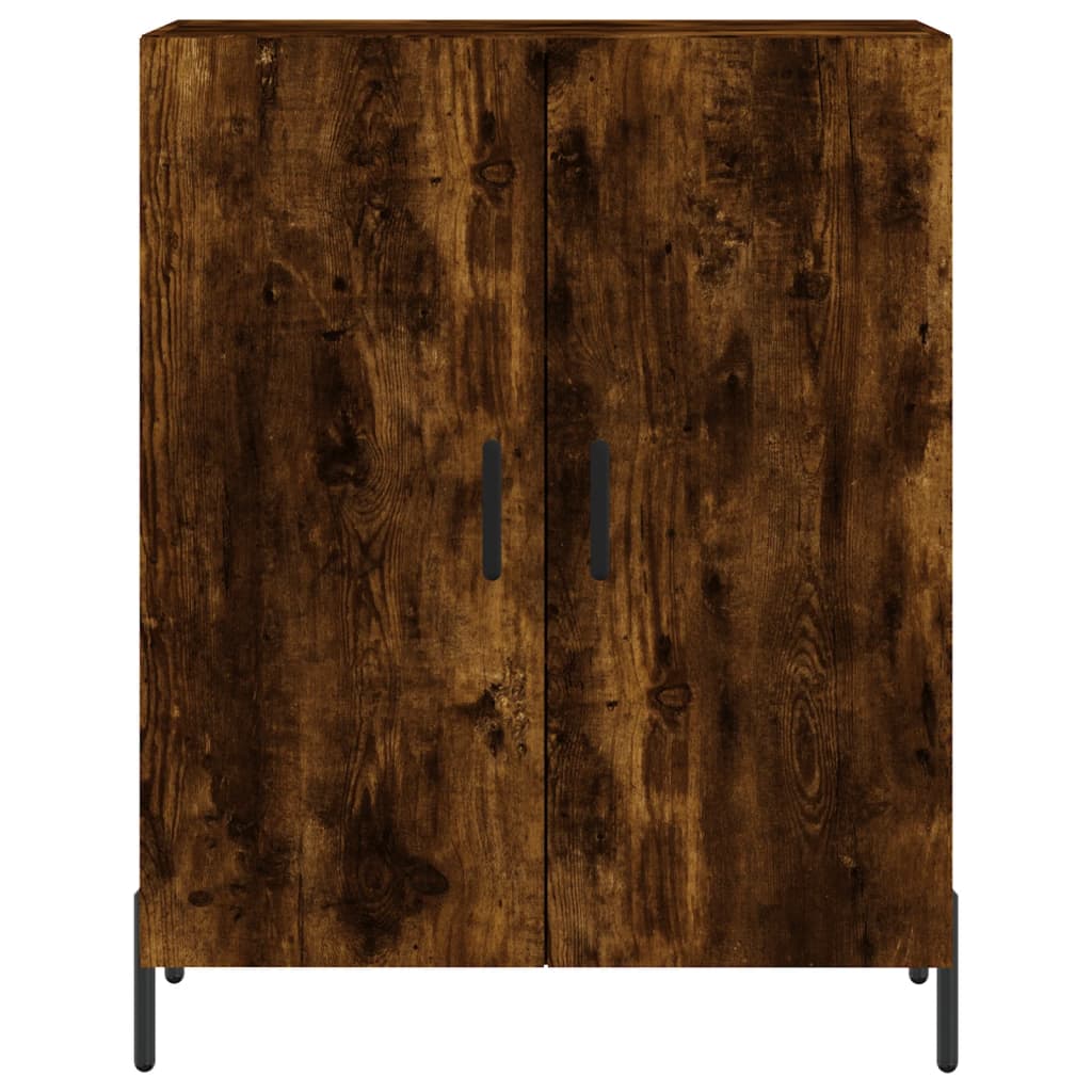 Credenza Rovere Fumo 69,5x34x90 cm in Legno Multistrato | homemem39