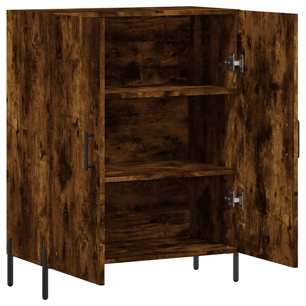 Credenza Rovere Fumo 69,5x34x90 cm in Legno Multistrato | homemem39