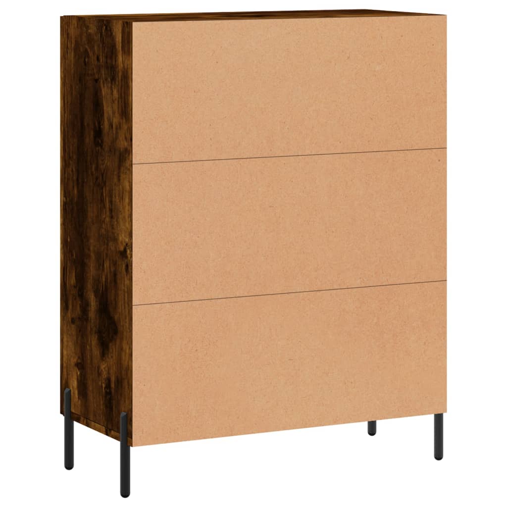 Credenza Rovere Fumo 69,5x34x90 cm in Legno Multistrato | homemem39