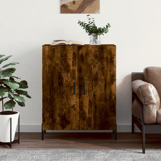 Credenza Rovere Fumo 69,5x34x90 cm in Legno Multistrato | homemem39