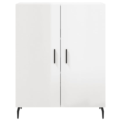 Credenza 69,5x34x90 cm in Legno Multistrato Bianco Lucido - homemem39