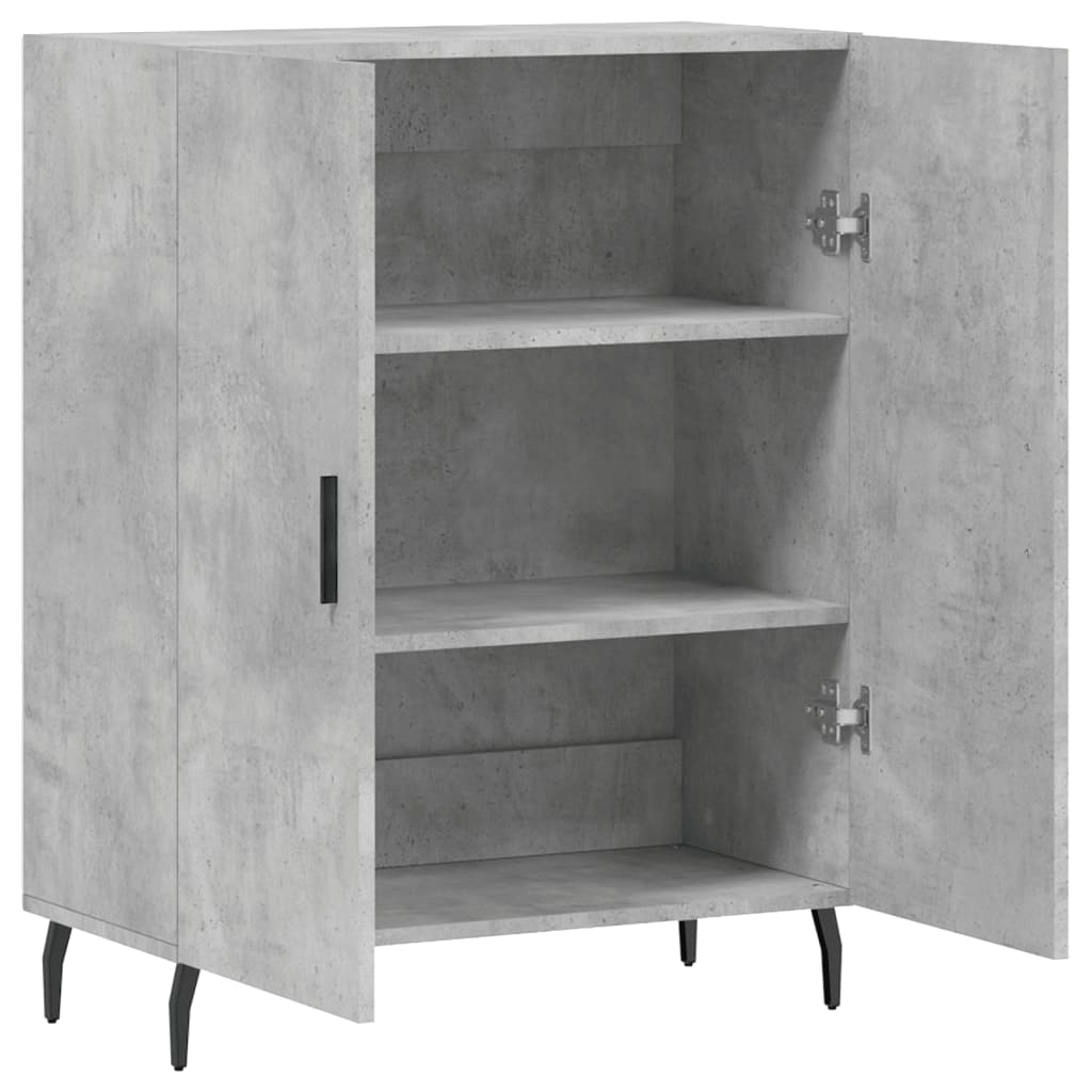 Credenza Grigio Cemento 69,5x34x90 cm in Legno Multistrato | homemem39