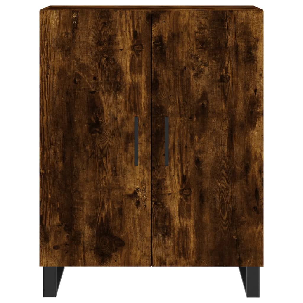 Credenza Rovere Fumo 69,5x34x90 cm in Legno Multistrato