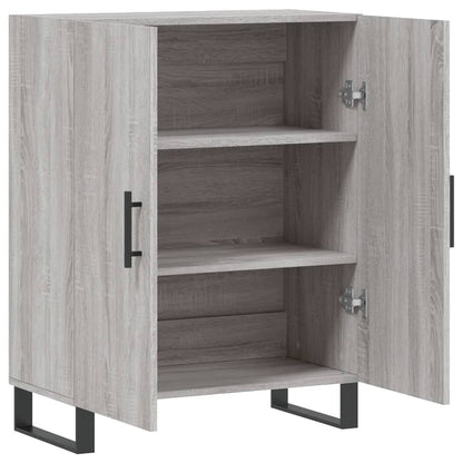 Credenza Grigio Sonoma 69,5x34x90 cm in Legno Multistrato