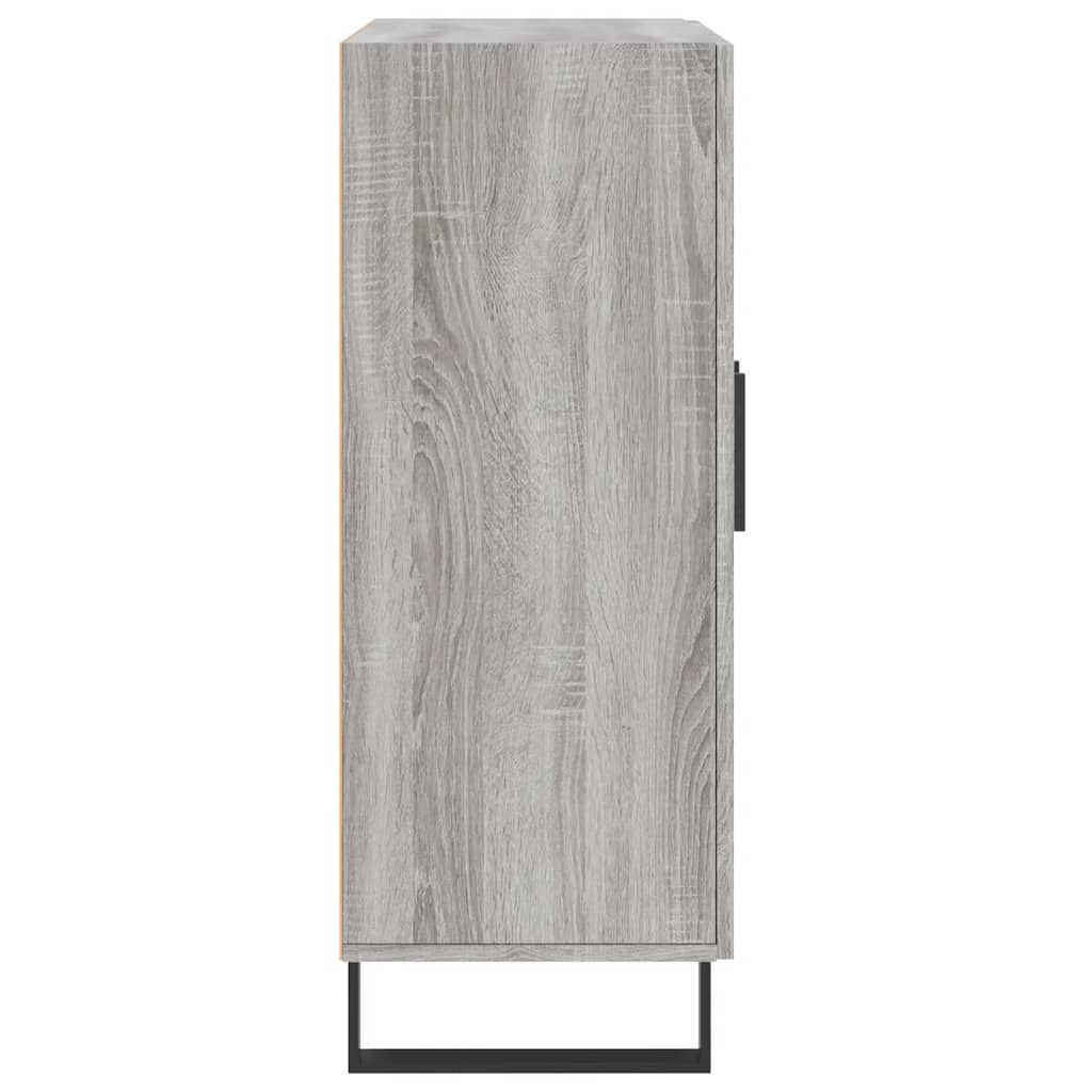 Credenza Grigio Sonoma 69,5x34x90 cm in Legno Multistrato