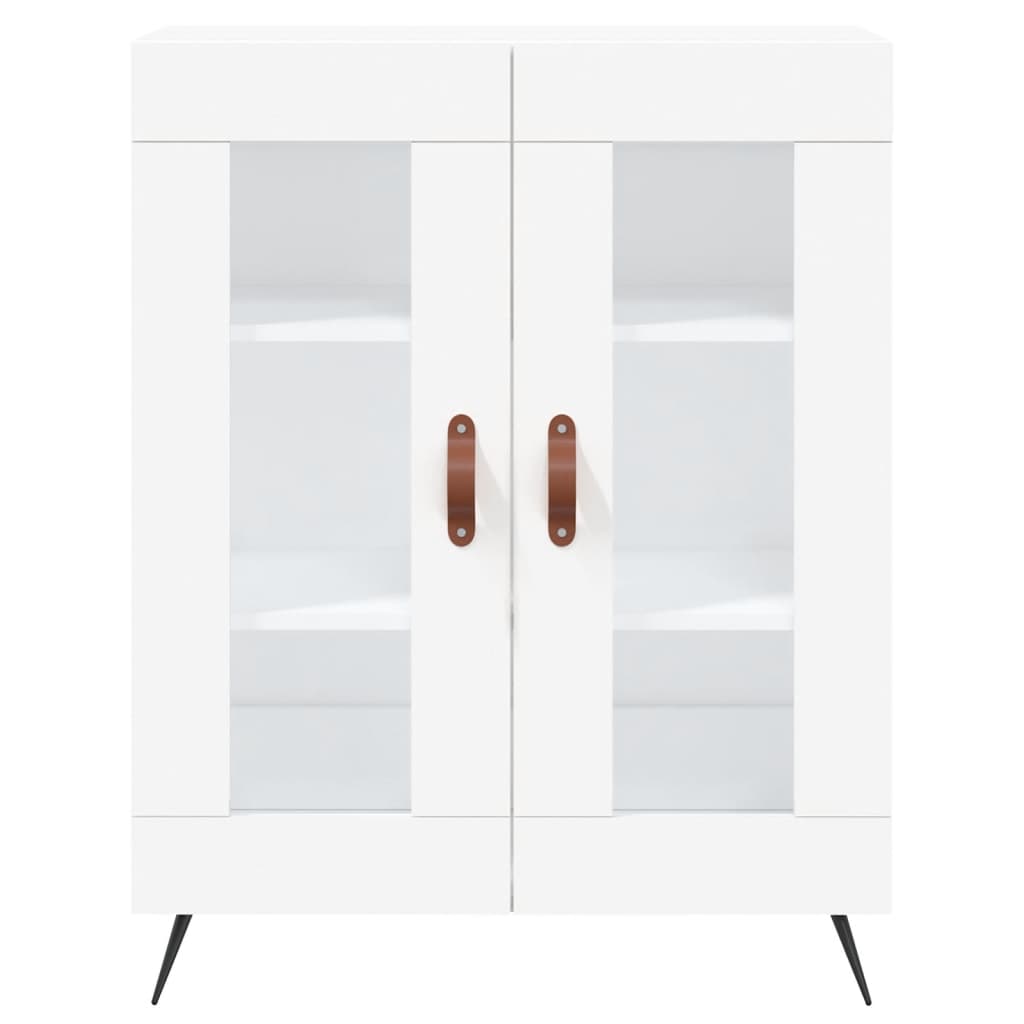 Credenza Bianca 69,5x34x90 cm in Legno Multistrato - homemem39