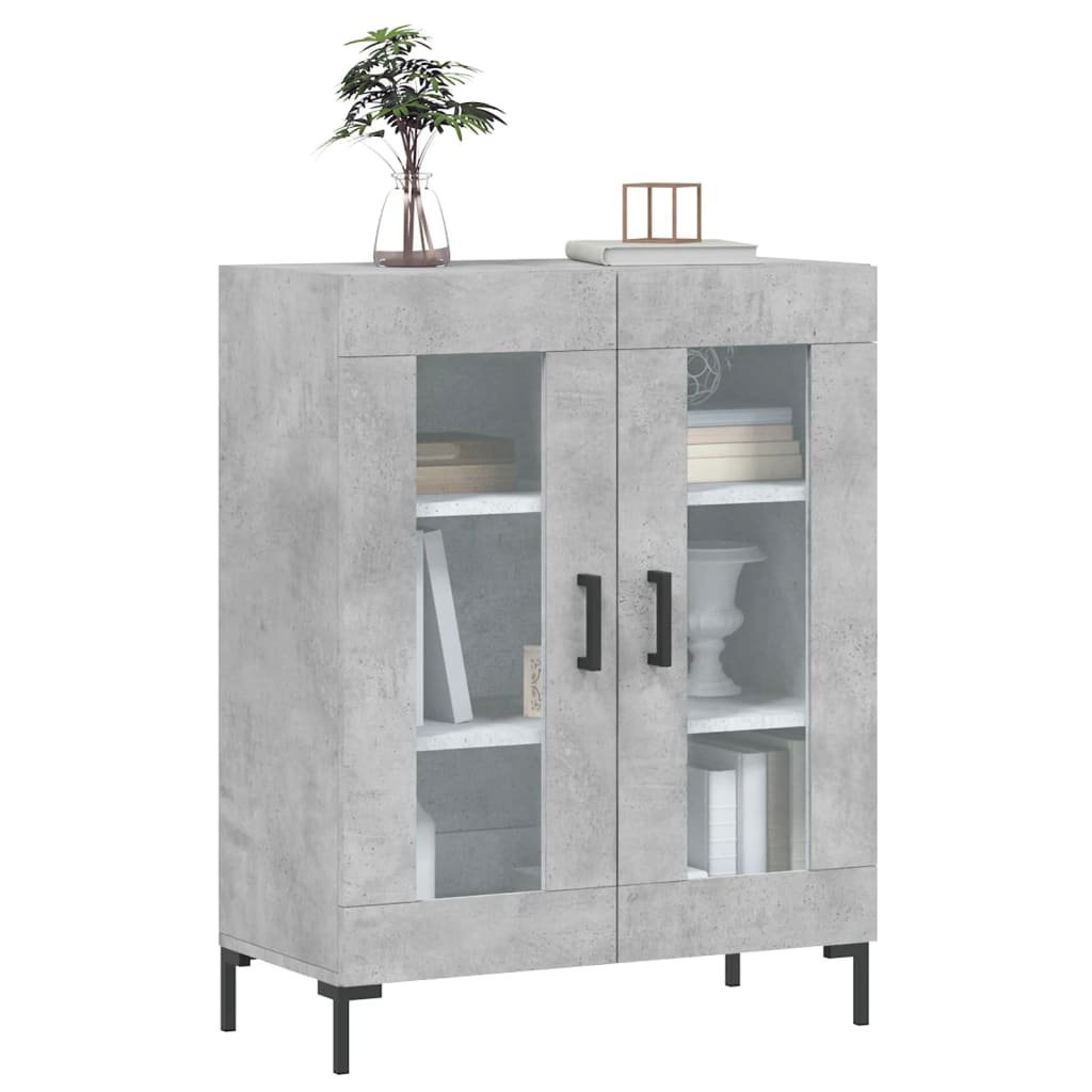 Credenza Grigio Cemento 69,5x34x90 cm in Legno Multistrato - homemem39