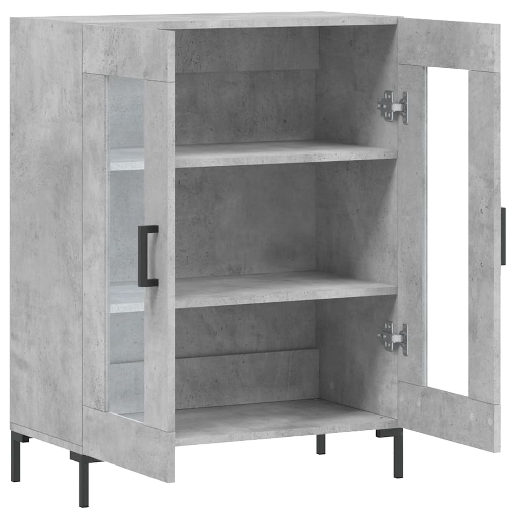 Credenza Grigio Cemento 69,5x34x90 cm in Legno Multistrato - homemem39