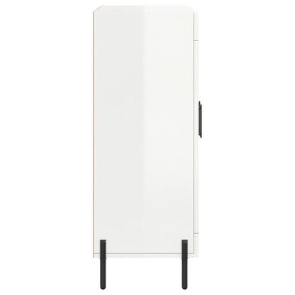Credenza 69,5x34x90 cm in Legno Multistrato Bianco Lucido