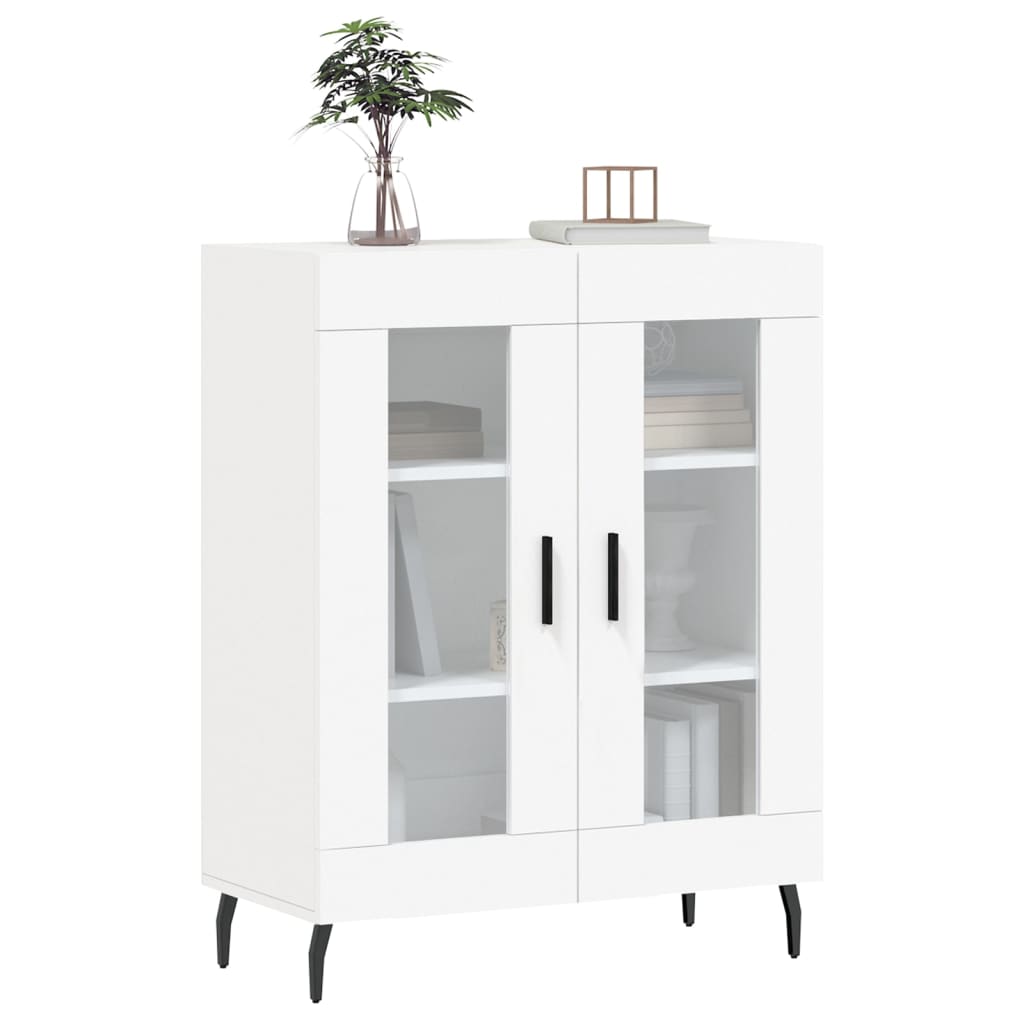 Credenza Bianca 69,5x34x90 cm in Legno Multistrato