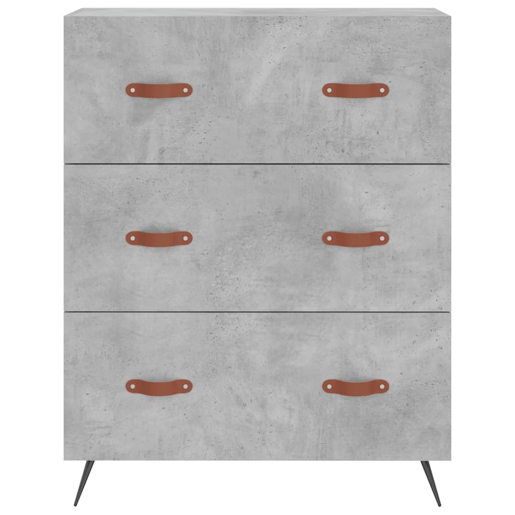 Credenza Grigio Cemento 69,5x34x90 cm in Legno Multistrato - homemem39