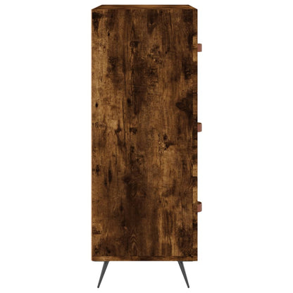 Cassettiera Rovere Fumo 69,5x34x90 cm in Legno Multistrato - homemem39