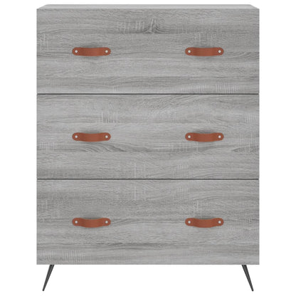 Cassettiera Grigio Sonoma 69,5x34x90 cm in Legno Multistrato - homemem39