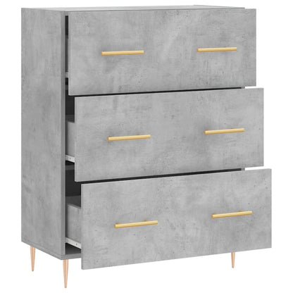 Credenza Grigio Cemento 69,5x34x90 cm in Legno Multistrato - homemem39