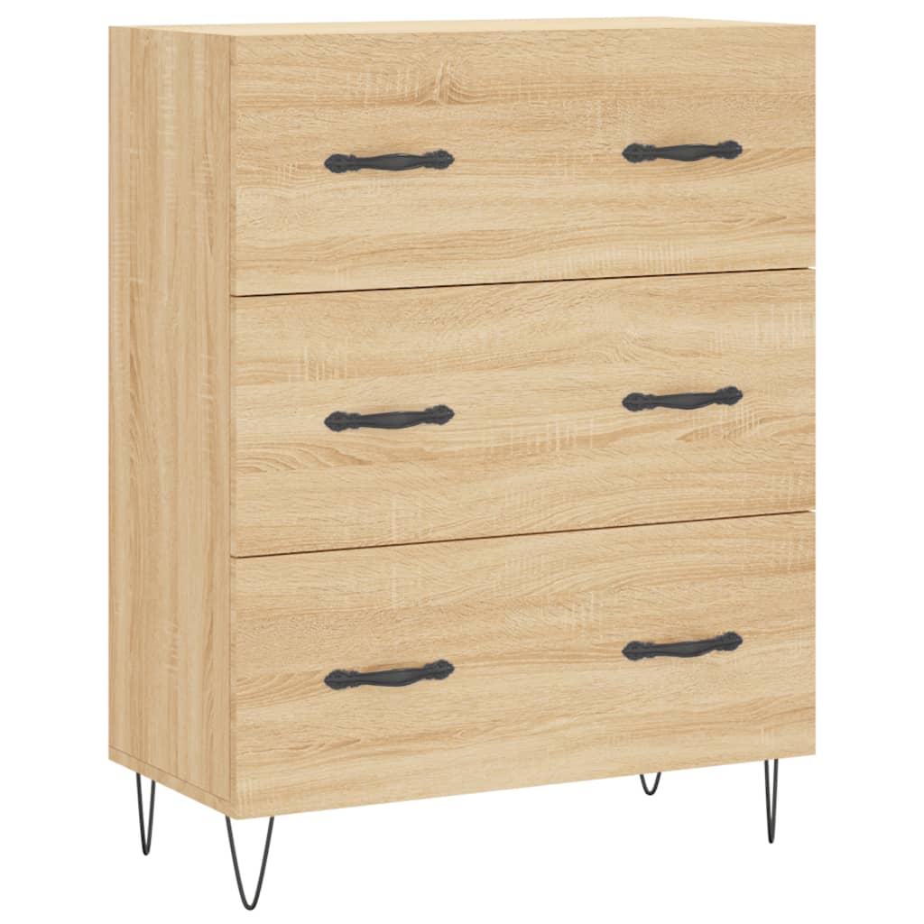 Credenza Rovere Sonoma 69,5x34x90 cm in Legno Multistrato