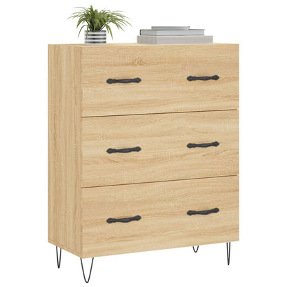 Credenza Rovere Sonoma 69,5x34x90 cm in Legno Multistrato