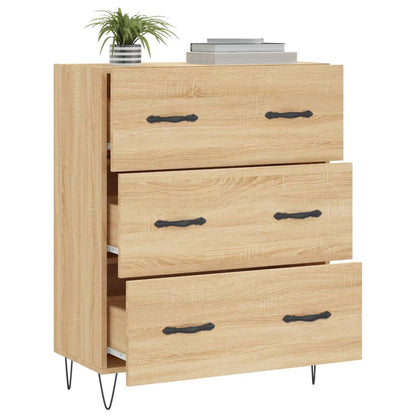 Credenza Rovere Sonoma 69,5x34x90 cm in Legno Multistrato