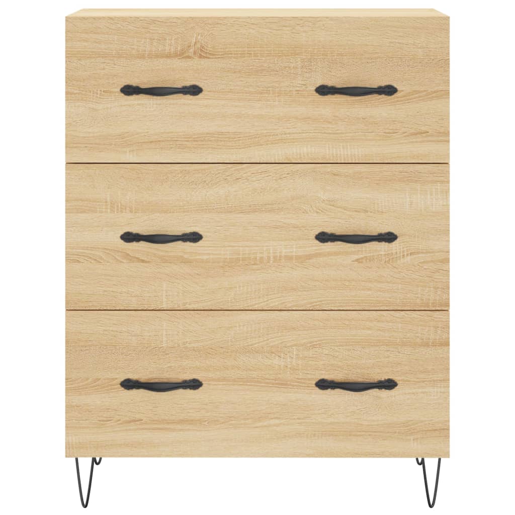 Credenza Rovere Sonoma 69,5x34x90 cm in Legno Multistrato - homemem39