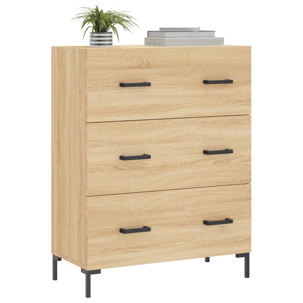 Credenza Rovere Sonoma 69,5x34x90 cm in Legno Multistrato - homemem39