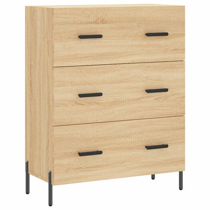 Sonoma Oak Sideboard 69.5x34x90 cm in Multilayer Wood