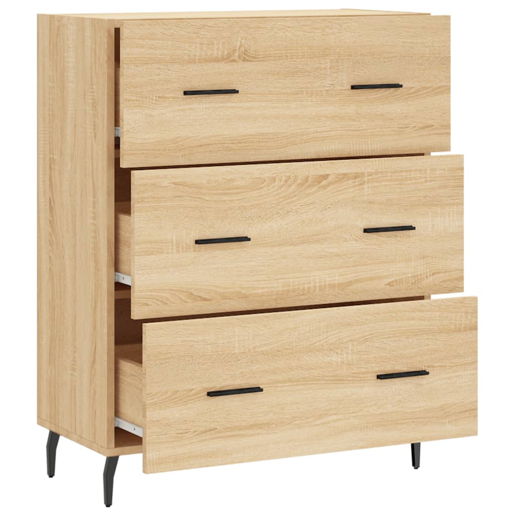 Credenza Rovere Sonoma 69,5x34x90 cm in Legno Multistrato - homemem39