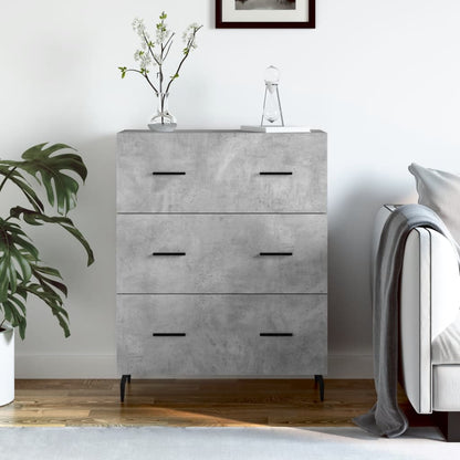 Credenza Grigio Cemento 69,5x34x90 cm in Legno Multistrato | homemem39