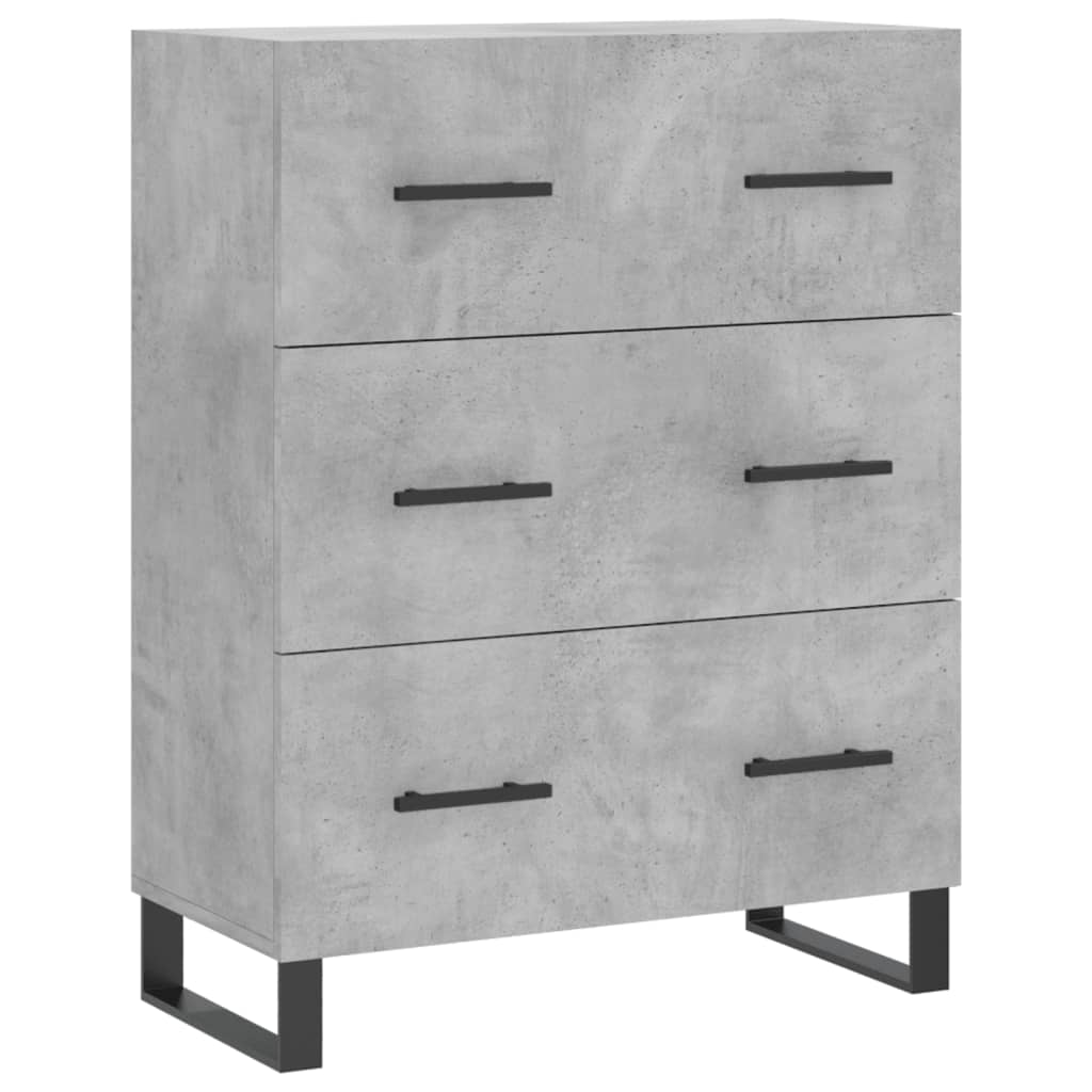 Credenza Grigio Cemento 69,5x34x90 cm in Legno Multistrato | homemem39