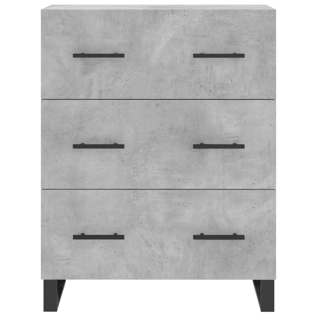 Credenza Grigio Cemento 69,5x34x90 cm in Legno Multistrato | homemem39