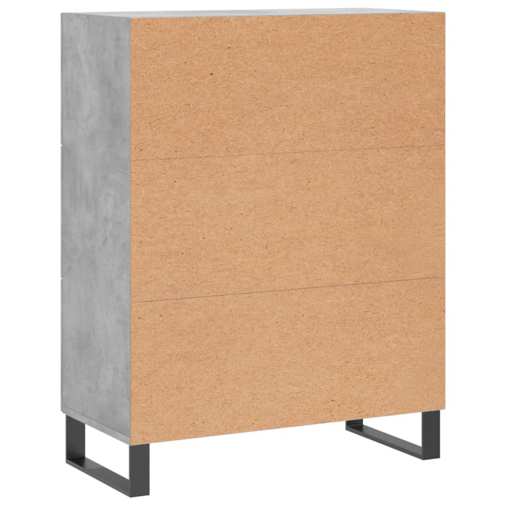Credenza Grigio Cemento 69,5x34x90 cm in Legno Multistrato | homemem39