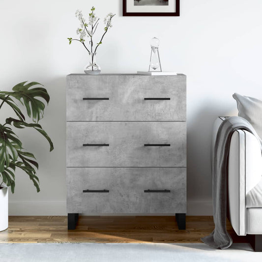 Credenza Grigio Cemento 69,5x34x90 cm in Legno Multistrato | homemem39